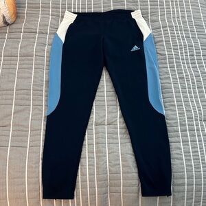 Adidas Navy and Light Blue Joggers